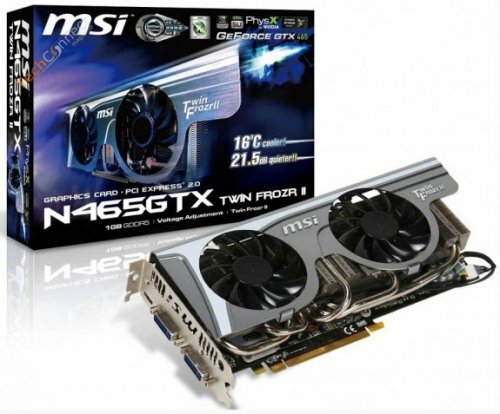 MSI N470GTX/N465GTX Twin Frozr II  N465GTX Twin Frozr II Golden Edition