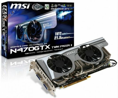  MSI N470GTX/N465GTX Twin Frozr II  N465GTX Twin Frozr II Golden Edition
